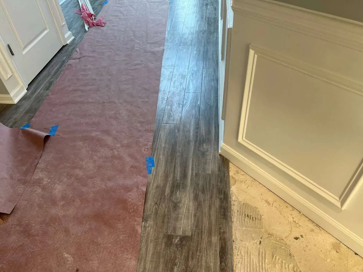 Completed marble shower restoration in Jamestown